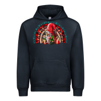 Navy Christmas Gnome Urban Hoodie - CowhideDigitalArt