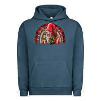 Pigment Midnight Navy Christmas Gnome Urban Hoodie - CowhideDigitalArt