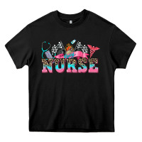 Black nurse with race and  equipment Heavy Core Tee - AdoDesignShop