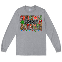 Heather Grey christmas spirit activate Long Sleeve Tee - Jasminsmagicworld