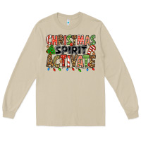 Mushroom christmas spirit activate Long Sleeve Tee - Jasminsmagicworld