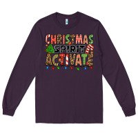 Plum christmas spirit activate Long Sleeve Tee - Jasminsmagicworld