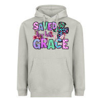 Moon Dust Easter Day Saved by his grace Heavyweight Hoodie - OliviaCreatesArt
