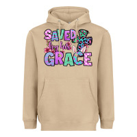 Mushroom Easter Day Saved by his grace Heavyweight Hoodie - OliviaCreatesArt