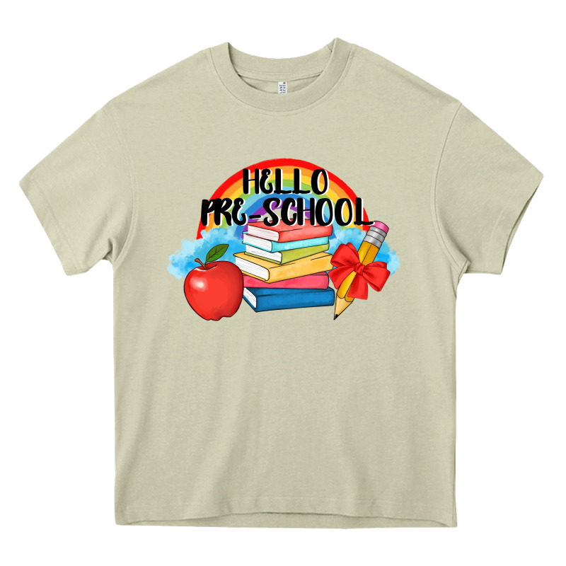Hello Pre School Heavy Core Tee by AdoDesignShop | Teevron