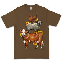 Cacao farm animals stack Premium Tee - LillyAllenDesigns
