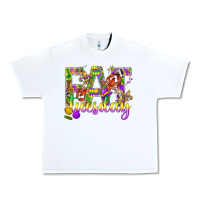White Mardi Gras fat tuesday Urban Heavy Tee - BundleAndBundleShop