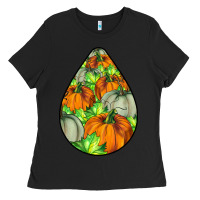 Black Fall Teardrop Ladies Tee - LillyAllenDesigns