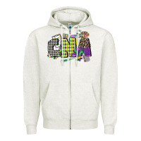Oatmeal Heather cna mardi gras certified nursing assistant Zipper Hoodie - CowGirlArtShop