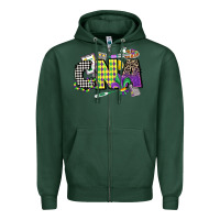 Sports Green cna mardi gras certified nursing assistant Zipper Hoodie - CowGirlArtShop