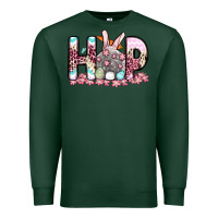 Sports Green Easter Day Hop bunny Premium Sweatshirt - OliviaCreatesArt