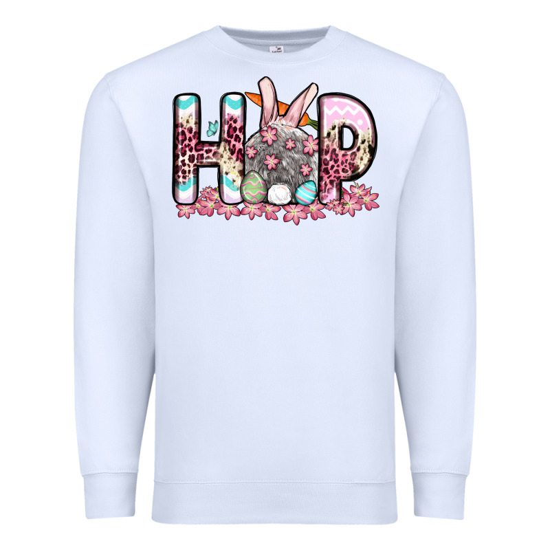 Easter Day Hop Bunny Premium Sweatshirt by OliviaCreatesArt | Teevron