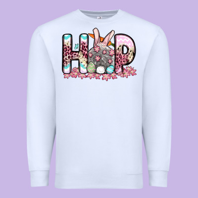 Easter Day Hop Bunny Premium Sweatshirt Designed By Oliviacreatesart
