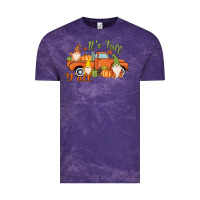 Cloud Purple It's Fall Y'all Gnome Vintage Tee - MaliasSmallBusiness