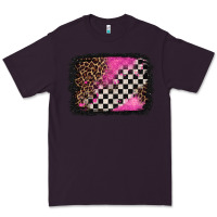 Plum racing leopard background Premium Tee - Jasminsmagicworld