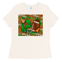 Bone go american football leopard Ladies Tee - NancyCooperArtShop