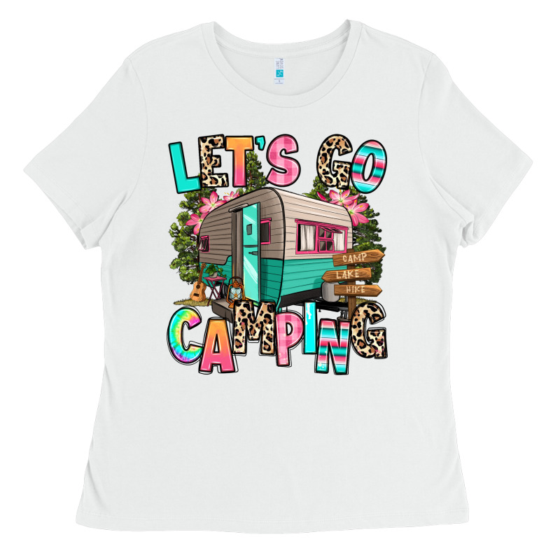 Let's Go Camping Ladies Tee by RanaPortraitStore | Teevron