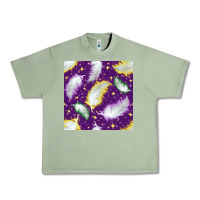 Oil Green Mardi Gras Feathers seamless pattern Urban Heavy Tee - BundleAndBundleShop