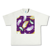 Pistachio Mardi Gras Feathers seamless pattern Urban Heavy Tee - BundleAndBundleShop