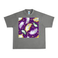 Tornado Mardi Gras Feathers seamless pattern Urban Heavy Tee - BundleAndBundleShop