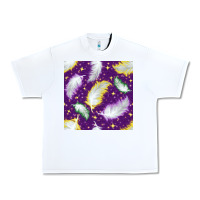 White Mardi Gras Feathers seamless pattern Urban Heavy Tee - BundleAndBundleShop