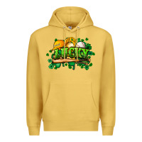 Antique Gold St. Patrick's Day Baseball Premium Hoodie - HowdyJamesFarm