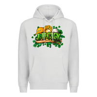 Dove Grey St. Patrick's Day Baseball Premium Hoodie - HowdyJamesFarm