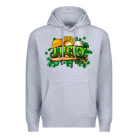 Heather Grey St. Patrick's Day Baseball Premium Hoodie - HowdyJamesFarm