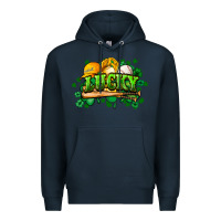 Navy St. Patrick's Day Baseball Premium Hoodie - HowdyJamesFarm