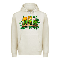 Oatmeal Heather St. Patrick's Day Baseball Premium Hoodie - HowdyJamesFarm