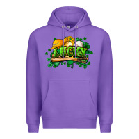 Purple St. Patrick's Day Baseball Premium Hoodie - HowdyJamesFarm