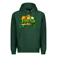 Sports Green St. Patrick's Day Baseball Premium Hoodie - HowdyJamesFarm