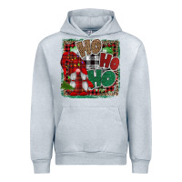 Heather Grey Ho Ho Ho Gnomes Urban Hoodie - CowhideDigitalArt