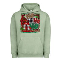 Pigment Oil Green Ho Ho Ho Gnomes Urban Hoodie - CowhideDigitalArt