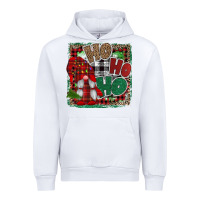 White Ho Ho Ho Gnomes Urban Hoodie - CowhideDigitalArt