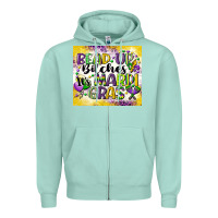 Seafoam bead up bitches Zipper Hoodie - CowGirlArtShop
