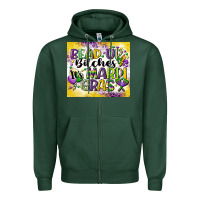 Sports Green bead up bitches Zipper Hoodie - CowGirlArtShop