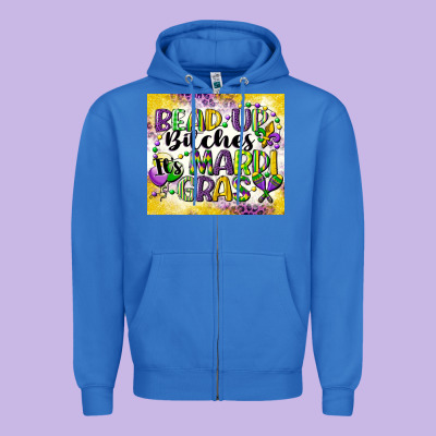 Bead Up Bitches Zipper Hoodie Designed By Cowgirlartshop