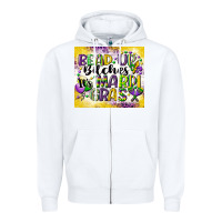 White bead up bitches Zipper Hoodie - CowGirlArtShop