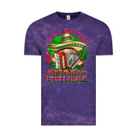 Cloud Purple Feliz Navidad gnome Vintage Tee - NancyCooperArtShop