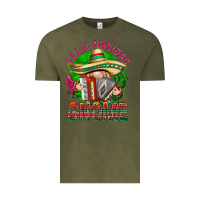 Vintage Olive Feliz Navidad gnome Vintage Tee - NancyCooperArtShop