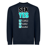 Navy SEX YES HOT SEX SAFE SEX GREAT SEX Heavyweight Sweatshirt - Bettercallsaul