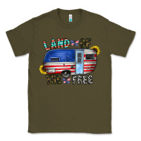 Army Green land of the free Classic Tee - CowhideDigitalArt