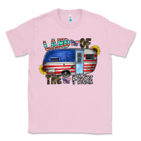 Bubblegum Pink land of the free Classic Tee - CowhideDigitalArt