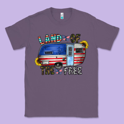 Land Of The Free Classic Tee Designed By Cowhidedigitalart