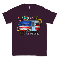 Plum land of the free Classic Tee - CowhideDigitalArt