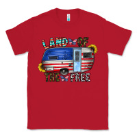 Red land of the free Classic Tee - CowhideDigitalArt