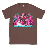 Chestnut hello winter pink snowman Classic Tee - MaliasSmallBusiness