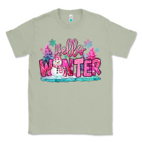 Matcha hello winter pink snowman Classic Tee - MaliasSmallBusiness