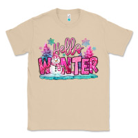 Mushroom hello winter pink snowman Classic Tee - MaliasSmallBusiness